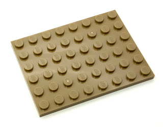 Plate 6x8, Part# 3036 Part LEGO® Dark Tan  