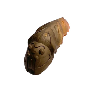 Bionicle Rahkshi Kraata Stage 4 with Marbled Pattern, Part# kraata4 Part LEGO® Flat Dark Gold Head (Reddish Gold Tail)