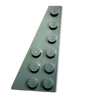 Wedge, Plate 6 x 3 Left, Part# 54384 Part LEGO® Dark Bluish Gray