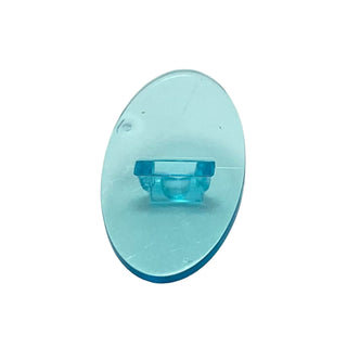 Minifigure Shield Elliptical, Part# 92747 Part LEGO® Trans-Light Blue