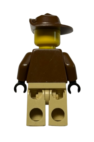 Johnny Thunder with Tan Legs with Pockets and Black Hands, adv037 - LEGO® Adventurers Minifigure