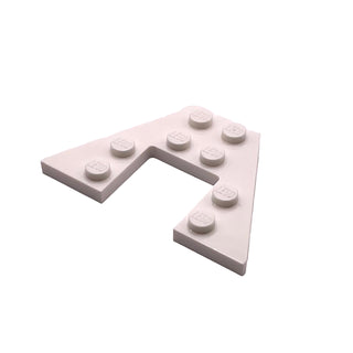 Wedge, Plate 4 x 6, Part# 47407 Part LEGO® White