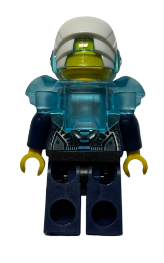 Agent Max Burns - Helmet and Armor, Dark Blue Arms, uagt030 - LEGO® Ultra Agents Minifigure