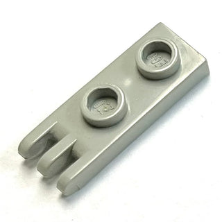 Hinge Plate 1 x 2 with 3 Fingers on End - Hollow Studs, Part# 4275b Part LEGO® Light Gray