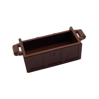 Container, Treasure Chest Bottom with No Slots in Back, Part# 4738b Part LEGO®