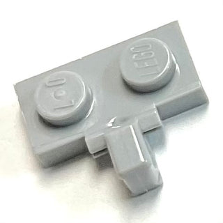Hinge Plate 1 x 2 Locking with 1 Finger on Side with Bottom Groove, Part# 44567a Part LEGO® Light Bluish Gray