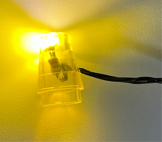 1x1 LED Light-Up Cone, DIY System, Reconnectable, LCON-LA Custom Parts United Brick Co® Yellow
