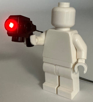 Light-Up Flashing Blaster with Studs on Side, USB & DIY System, LW-44709 Custom Parts United Brick Co®