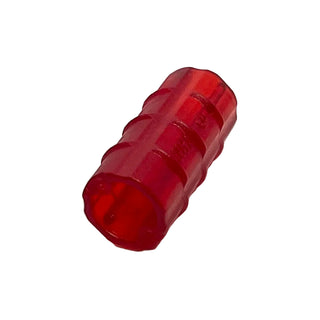 Technic, Axle Connector 2L (Ridged with x Hole x Orientation), Part# 6538b Part LEGO® Trans-Red