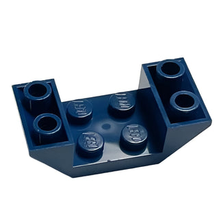 Slope, Inverted 45 4x2 Double with 2x2 Cutout, Part# 4871 Part LEGO® Dark Blue