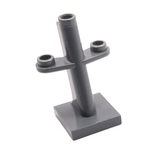 Boat, Mast 2x2x3 Inclined with Stud on Top and Two Sides, Part# 4289 Part LEGO® Dark Bluish Gray