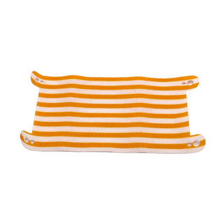 Cloth Hammock 12 5/8 x 6 1/2 with Bright Light Orange Stripes Pattern, Part# 68061 Part LEGO® White Very Good