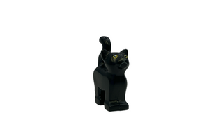 Cat, Standing with Lime Eyes and Dark Bluish Gray Nose and Mouth Pattern (Hocus Pocus Thackery Binx), 13786pb10 Minifigure LEGO®