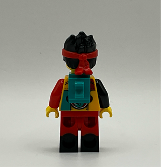 Monkie Kid, Bright Light Orange 5th Anniversary Shirt, Dark Turquoise Neck Bracket and Clip, mk133 Minifigure LEGO®