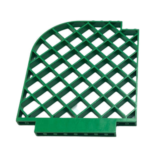 Belville Wall, Lattice 12x1x12 Curved, Part# 6166 Part LEGO® Very Good - Green  