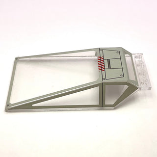 Windscreen 12 x 6 x 2 with UCS X-wing Fighter Pattern (Sticker), Part# 30497pb001