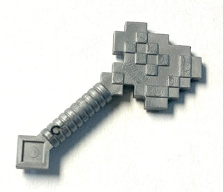 Minifigure Weapon, Minecraft Axe, Part# 18788 Part LEGO® Flat Silver (Iron)  