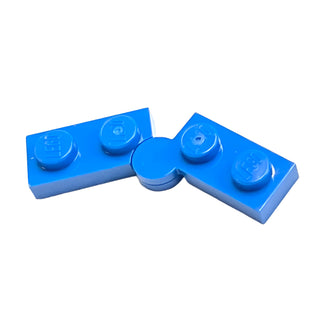 Hinge Plate 1 x 4 Swivel (2429 / 2430), Part# 2429c01 Part LEGO® Blue