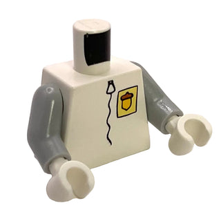Sandy Cheeks with Yellow Acorn Badge LEGO® Minifigure Torso, Part# 973pb0423c01 Part LEGO®