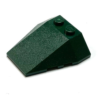 Wedge 4x4 Triple with Stud Notches, Part# 48933 Part LEGO® Dark Green  