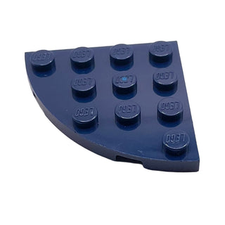Plate Round Corner 4x4, Part# 30565 Part LEGO® Dark Blue