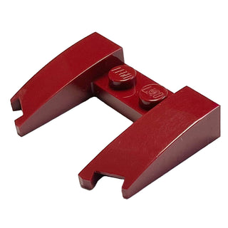 Wedge 3 x 4 x 2/3 Curved with Cutout, Part# 11291 Part LEGO® Dark Red