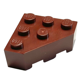Wedge 3 x 3 Facet, Part# 30505 Part LEGO® Reddish Brown