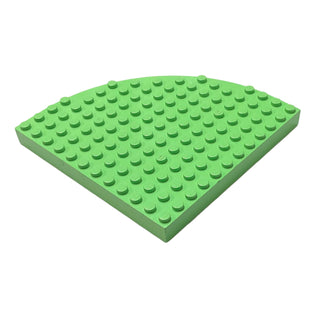 Brick, Round Corner 12x12, Part# 6162 Part LEGO® Medium Green Very Good