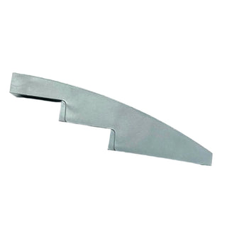 Slope, Curved 4 x 1, Part# 61678 Part LEGO® Flat Silver