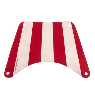 Cloth Sail 19 x 13 Top with Red Stripes Pattern, Part# 19939 Part LEGO® White Very Good
