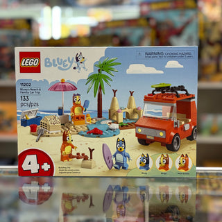 Bluey's Beach & Family Car Trip, 11202 - LEGO® Set Building Kit LEGO®