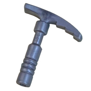 Minifigure Utensil Ice Axe - 3-Rib Handle, Part#18738 Part LEGO® Flat Silver