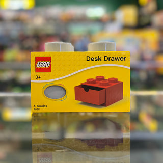 Storage Brick 2 x 2 with Drawer (Desk Drawer) (Cut on Top), 4020 Gear LEGO® Light Bluish Gray
