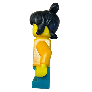 Child - Girl, Bright Light Orange Tang Jacket, hol339 - LEGO® Holiday & Event Minifigure