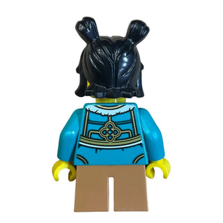 Child with Dark Turquoise Cheongsam Bolero Shrug, hol371 - LEGO® Holiday Minifigure
