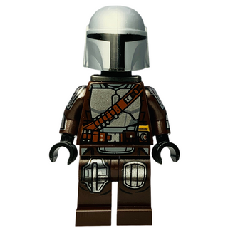 Din Djarin - Silver Beskar Armor, sw1166 (with Jetpack) Minifigure LEGO® Like New