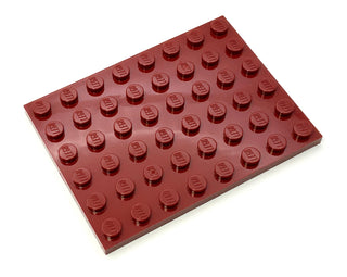 Plate 6x8, Part# 3036 Part LEGO® Dark Red  