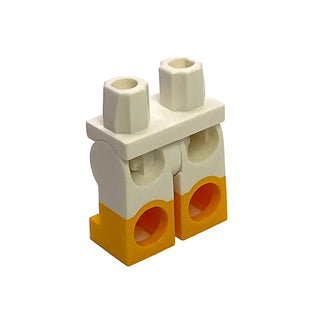 Minifigure Legs with Molded Bright Light Orange Lower Legs / Boots Pattern, Part# 970c00pb0516 Part LEGO®