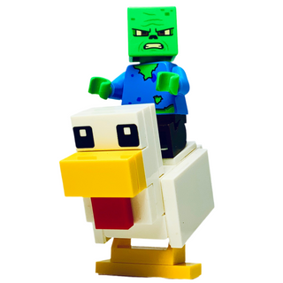 Baby Zombie - Chicken Jockey, min215 Minifigure LEGO® With Chicken