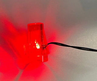 1x1 Flashing LED Light-up Cone, USB Powered, LFCONU Custom Parts United Brick Co® Red