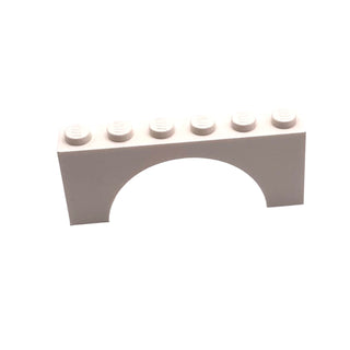 Arch 1x6x2 (Thick Top with Reinforced Underside), Part# 3307 Part LEGO® White 1 Part