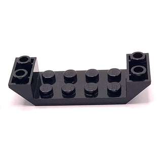Slope, Inverted 45 6 x 2 Double with 2 x 4 Cutout, Part# 22889 Part LEGO® Black