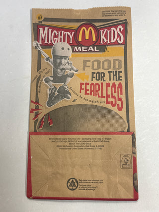 Bionicle Trading Cards Sealed with McDonalds Might Kids Custom Bionicle Paper Bag (2002)
