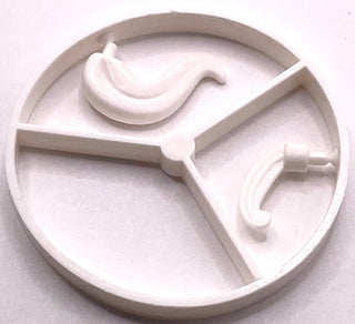 LEGO® Minifigure, Plume Feather Wheel, 3 on Spure, Part# 4502 Part LEGO® White Missing Triple Plume Feather