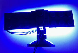 Wide Angle LED Spotlight, DIY System, Reconnectable, ACC04-LA Custom Parts United Brick Co® Blue/Blue
