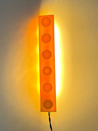 1x6 LED Light-up Plate, USB, LB1x6 Custom Parts United Brick Co® Yellow