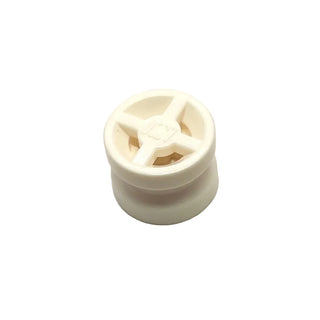 Wheel 8mm D. x 6mm, Part# 4624 Part LEGO® White