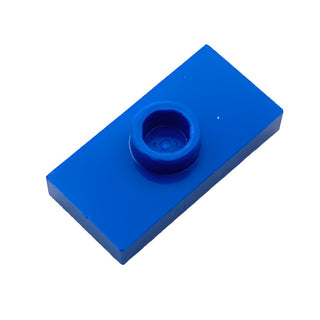 Plate, Modified 1 x 2 with 1 Stud with Groove and Bottom Stud Holder (Jumper), Part# 15573 Part LEGO® Blue  