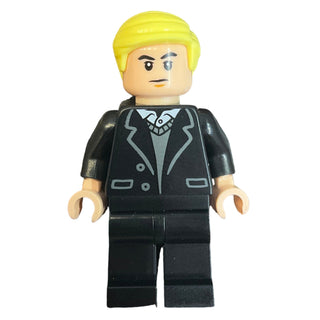 Draco Malfoy - Black Suit, Dark Bluish Gray Sweater, hp532 Minifigure LEGO®
