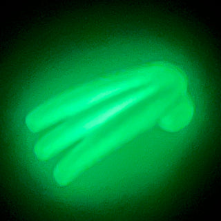 Minifigure, Weapon Bladed Claw, Spread, Part# 10187 Part LEGO® Glow in Dark White